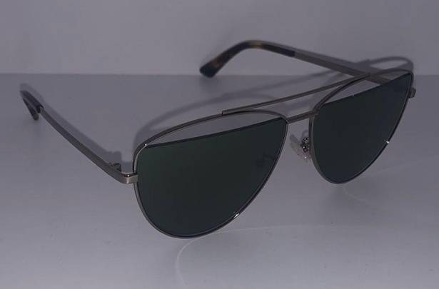 Alexander McQueen  Silver Aviator Sunglasses