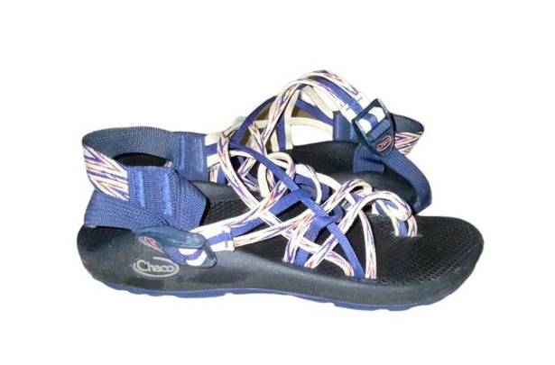 Chacos Chaco Zx3 Blue/White Strappy Outdoor Hiking Sport Sandals