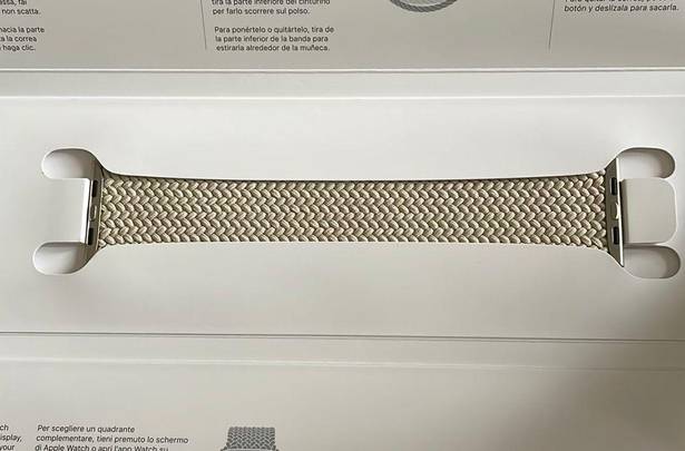 Apple Watch 45mm Beige Braided Watch Band