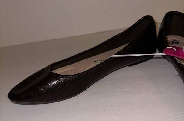 SO Women’s Memory Foam Brown Ballerina Flats New Size 8.5 🆕