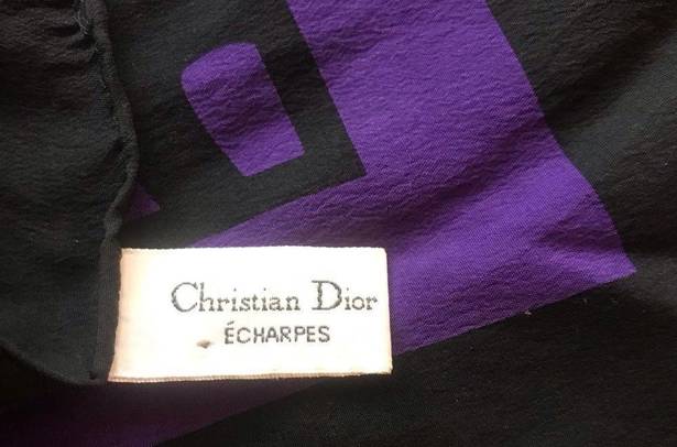 Christian Dior  Square Silk Scarf