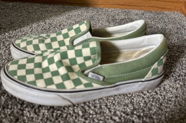 Vans Green Checkered