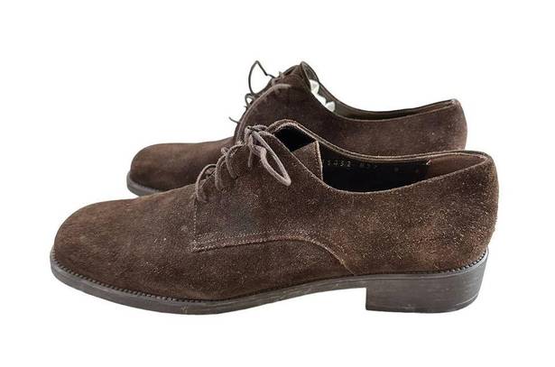 Salvatore Ferragamo  Sport vintage brown suede oxfords size 8