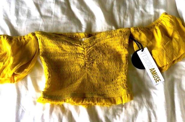 Revolve NEW  YELLOW TOP XS