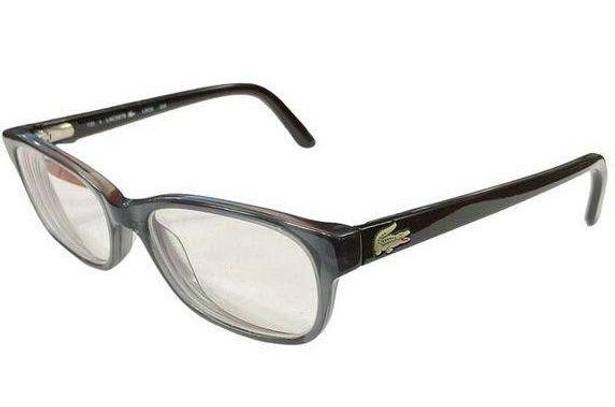 Lacoste  Eyeglass Frame Glasses 130 L3606 035 Gray Alligator Stem Full Rim