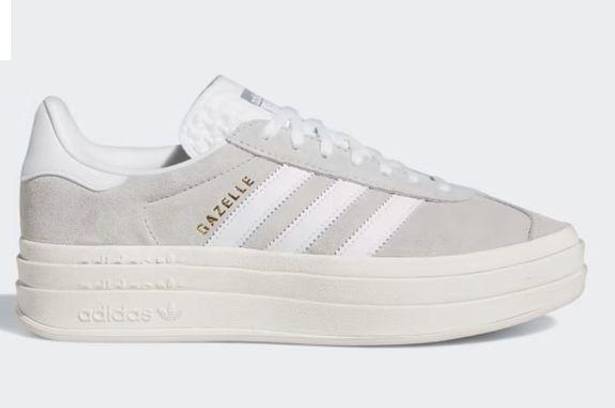 Adidas NWT  Gazelle Bold Shoes Grey Two/Cloud White/Core White W5