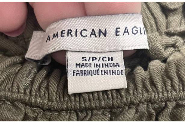 American Eagle  Wide Leg Olive Green Pants