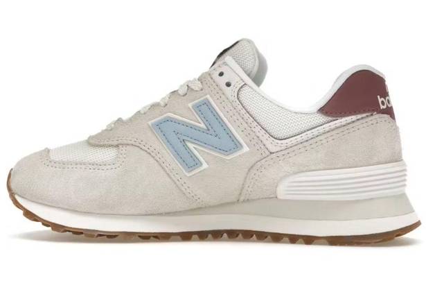 New Balance  574 Beige Baby Pink Ecru Blue