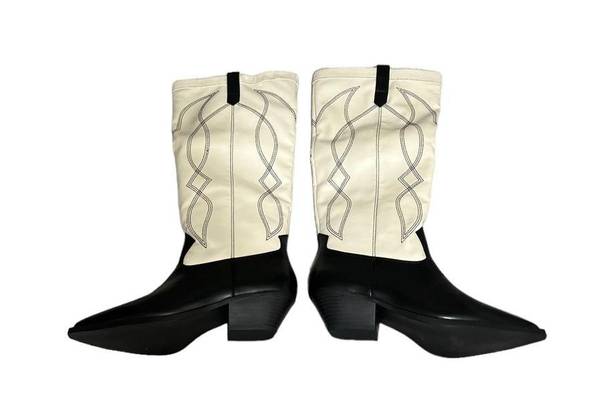 Shoedazzle New  Tillie PU Leather Cowboy Boots