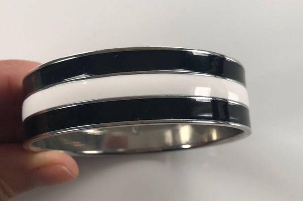 Ralph Lauren Lauren by  Black White Stripe Bangle