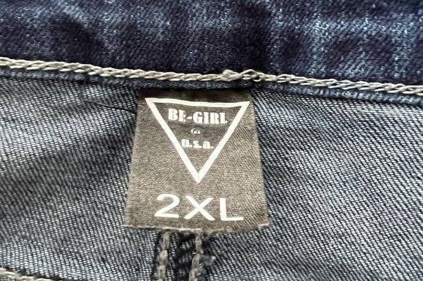 Be Girl Jean skirt Size 2X Dark Wash