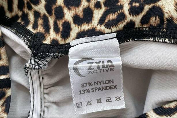 Zyia  Active Cheetah Print Scrunch Shorts Mob Wife S