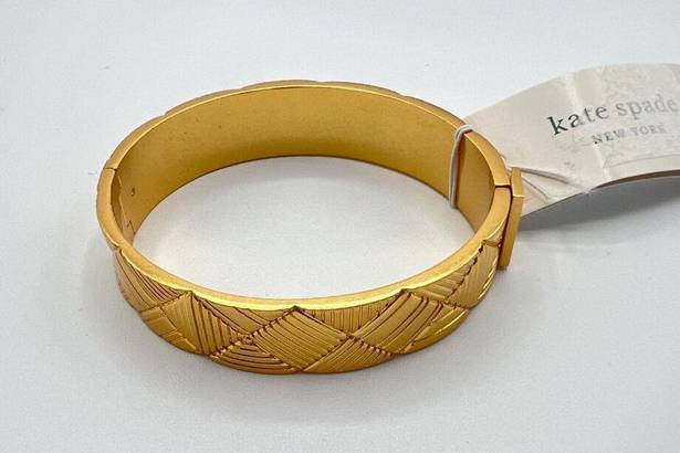 Kate Spade  Patchwork Bangle in Gold-Tone MSRP $128 NWT