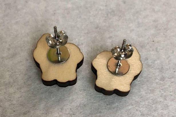 Disney Moana Pua Wood Stud Earrings