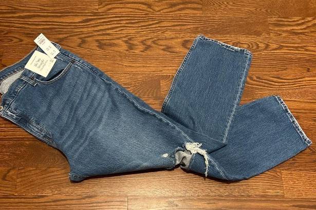 Abercrombie & Fitch Brand New (NWT)  90’s Straight Ultra High Rise Jeans Sz 20S