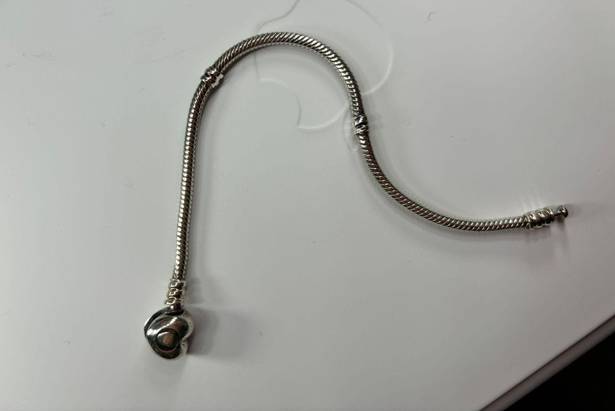 Pandora Moments Heart Clasp Snake Chain Bracelet