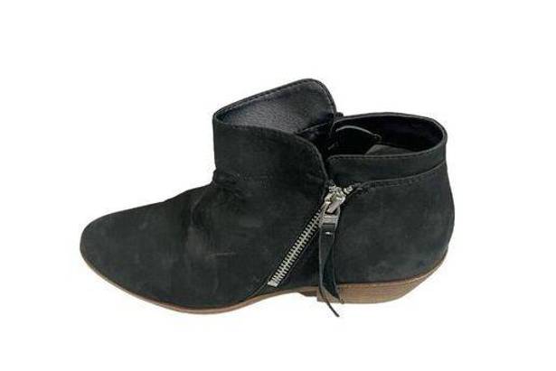 Sam Edelman  Shoes Womens Size 8.5 Packer Black Suede Zip Ankle Booties