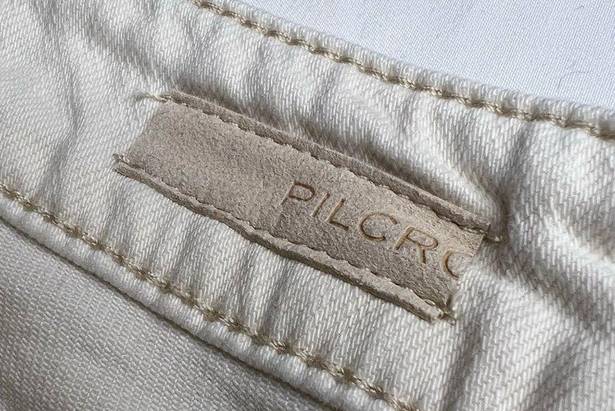 Pilcro  White Distressed Denim Shorts