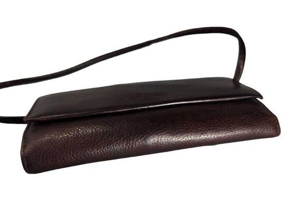 Fossil Vintage  crossbody wallet clutch brown leather