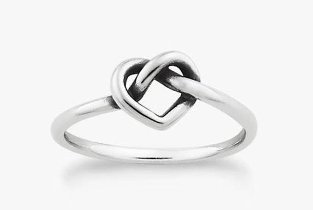 James Avery  Delicate Heart Knot Ring