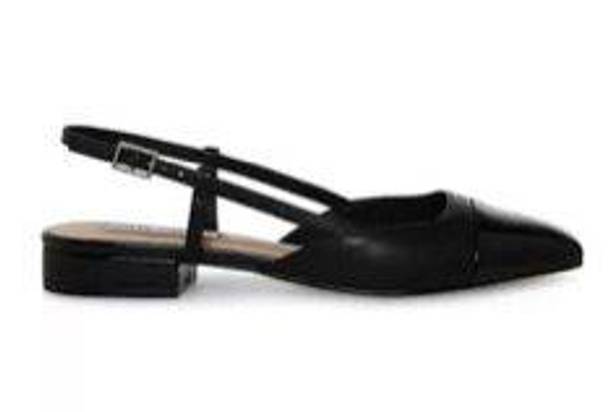 Steve Madden Black Slingback Flats