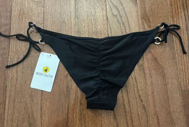 Body Glove NWT  SMOOTHIES BRASILIA SIDE-TIE BIKINI BOTTOM - BLACK