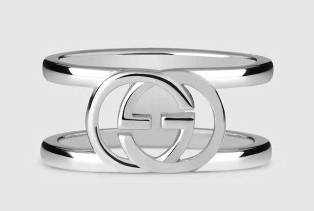 Gucci  Interlocking Wide Open Band Ring