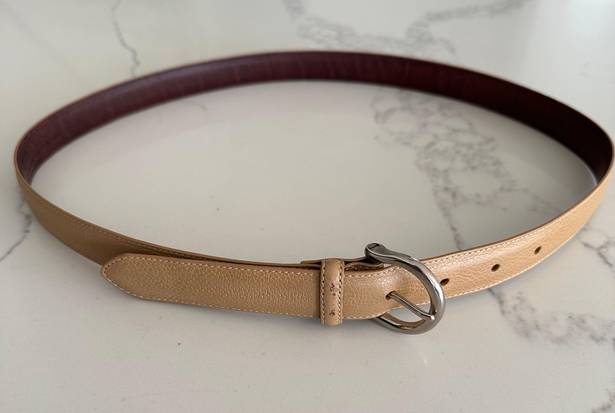 Coach Vintage  Calfskin Belt Style 8567 in Tan with Silver Tone Buckle Size Large