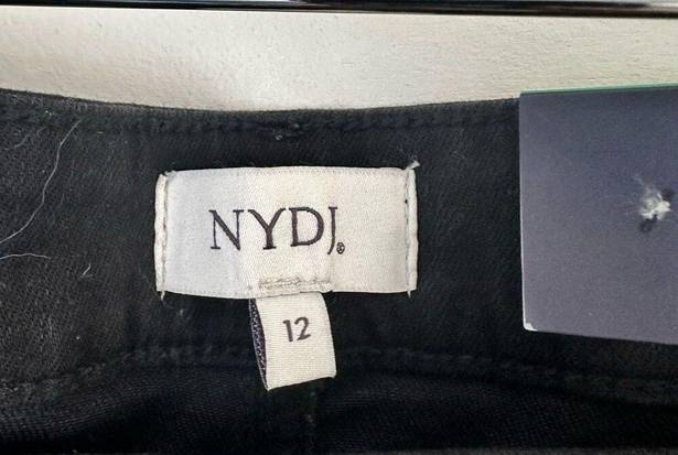 NYDJ  Not Your Daughters Jeans Women’s 12 Black Marilyn Straight Jeans New NWT