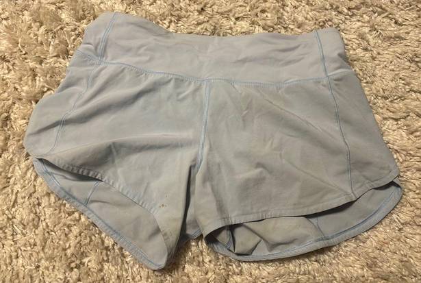 Lululemon Blue Speed Up Shorts