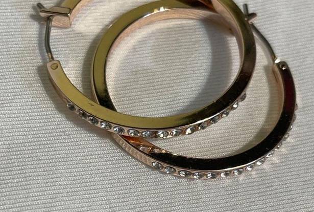 Swavorski Swarovski Rose Gold-tone Plated Hoop NWOT Earrings