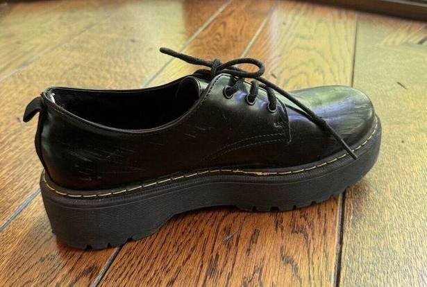 Jellypop Womens  Ominous Black Platform Oxfords Shoes Size 9 Medium Preowned