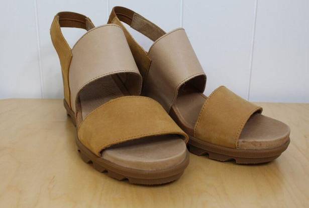 Sorel  Joanie II Slingback Platform Sandals in Tan and Light Brown Size 11