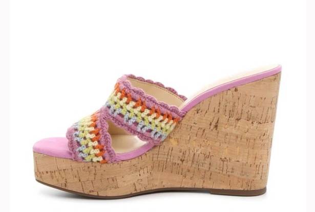 Jessica Simpson Colorful Crocheted Wedges