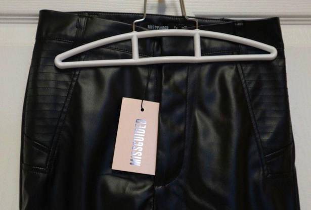 Missguided Faux Leather Biker Pants