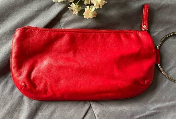 Chateau  Red rushed brand new super cute Ringlot wristlet