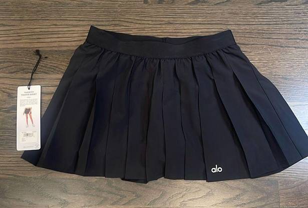 Alo Yoga ALO Varsity tennis skirt in black