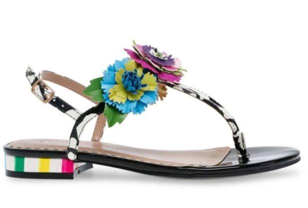 Betsey Johnson New Without Box  Angie Flower Sandals