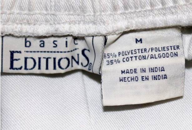 Basic Editions  White scrub pants size M