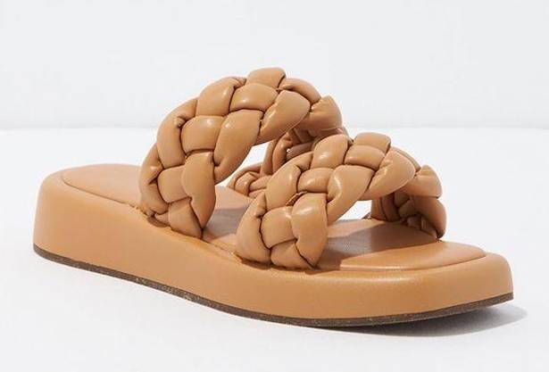 American Eagle AE Puffy Double Braid Sandal