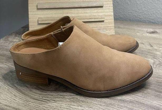 American Eagle  Tan Brown Mule Booties