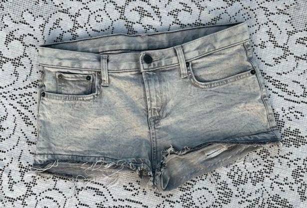 Helmut Lang boho vintage archive Y2k denim jean shorts size 27