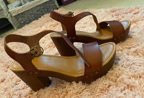 Big Buddha Brown Heels