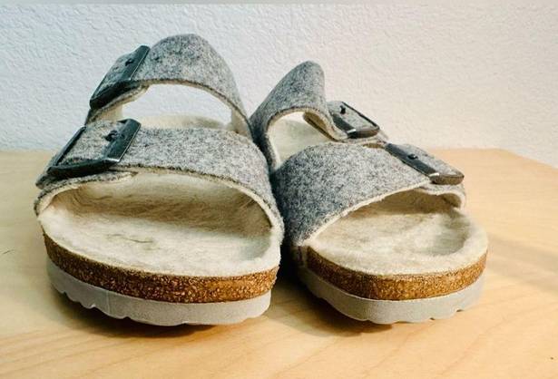 Birkenstock  Arizona Happy Lamb Comfort Wool Size 40 Gray women’s 9 men’s 7