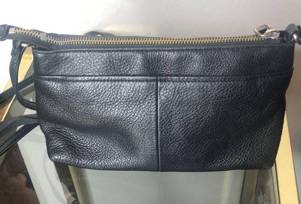 Aimee Kestenberg black madid leather crossbody bag