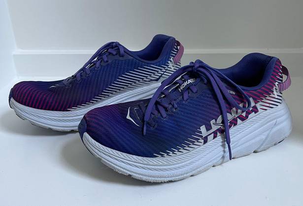 Hoka One One Rincon 2 Women’s Running Shoes Size 8.5 - Clematis Blue/Arctic Ice