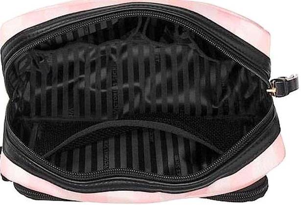 Victoria's Secret Victoria’s Secret Pink Striped Cosmetic Bag