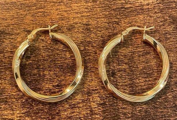 Twisted Vintage 18KGP/BZ Dolce Vita DV  Gold Hoops