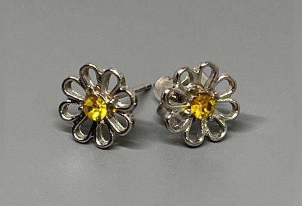 Daisy Cubic Zirconia  Stud Earring