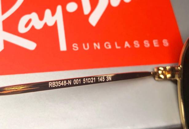 Ray-Ban Hexagonal Gold Frame RB3548N